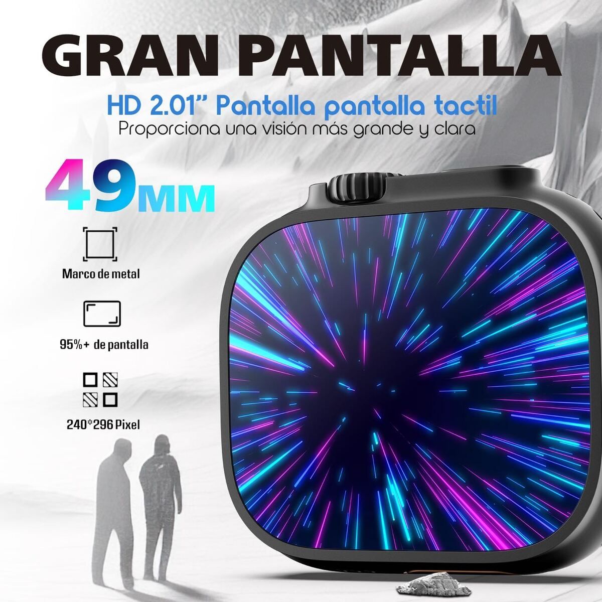 KBOD - Smartwatch Reloj Inteligente Bluetooth Kbod X80 Ultra Negro