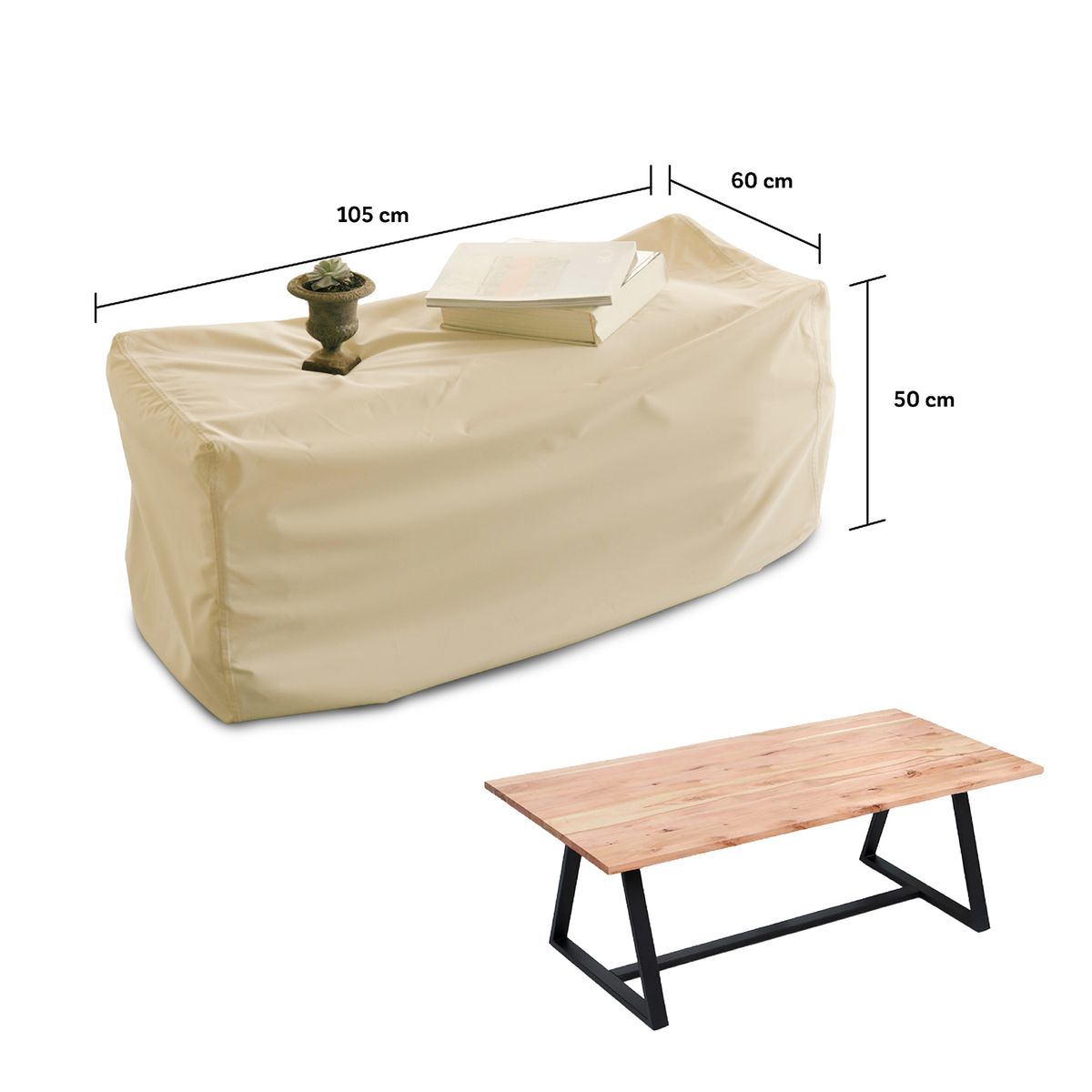 CWAGEN - Cobertor Funda de Mesa de centro Angosta M Tapado Covers-Wagen Covers