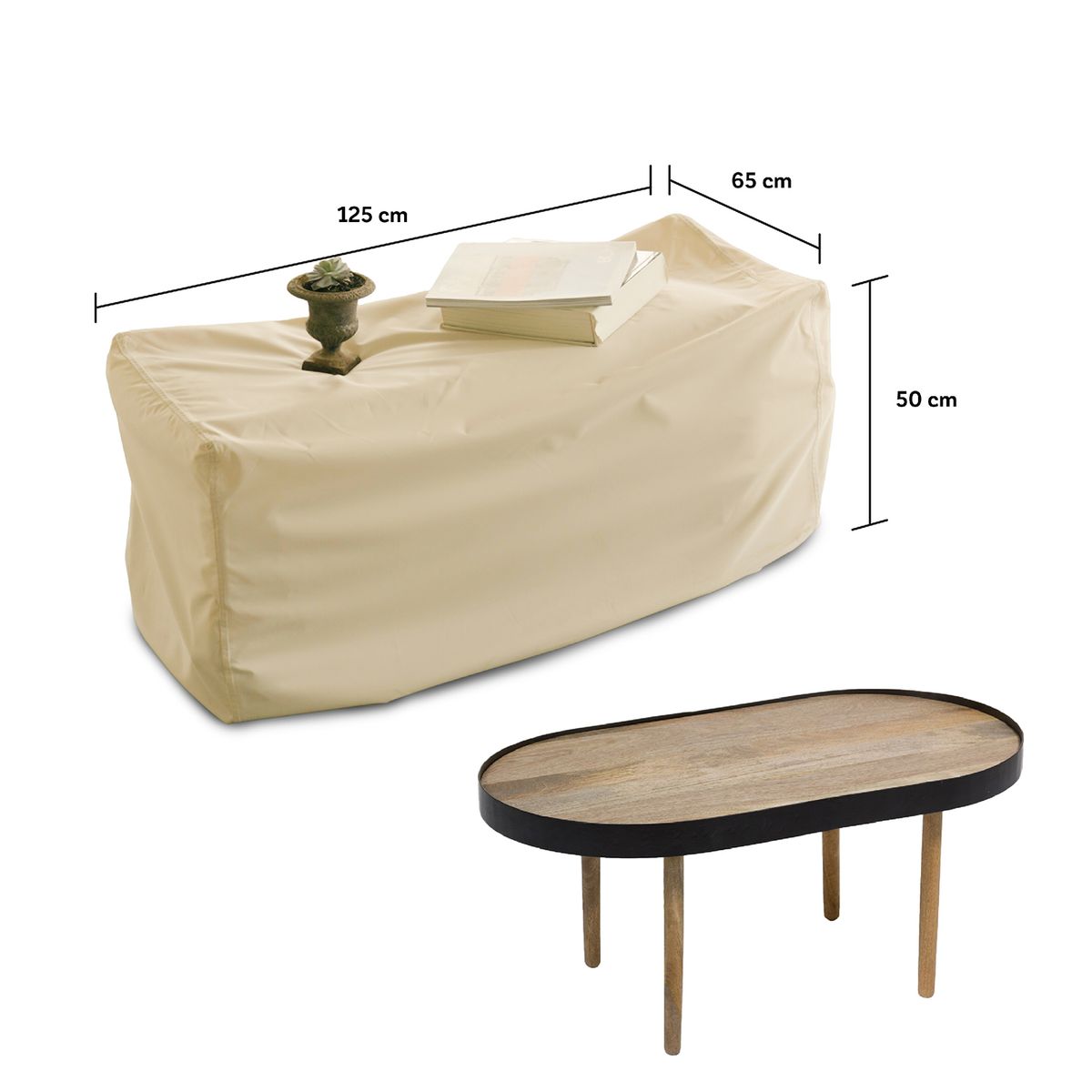 CWAGEN - Cobertor Funda de Mesa de centro Angosta L Tapado Covers -Wagen Covers