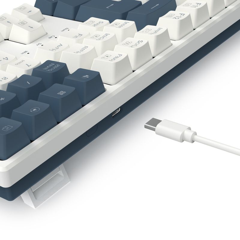 REDRAGON - Teclado Gamer Redragon Trundle K668WBO RGB Switch Red Español Blanco
