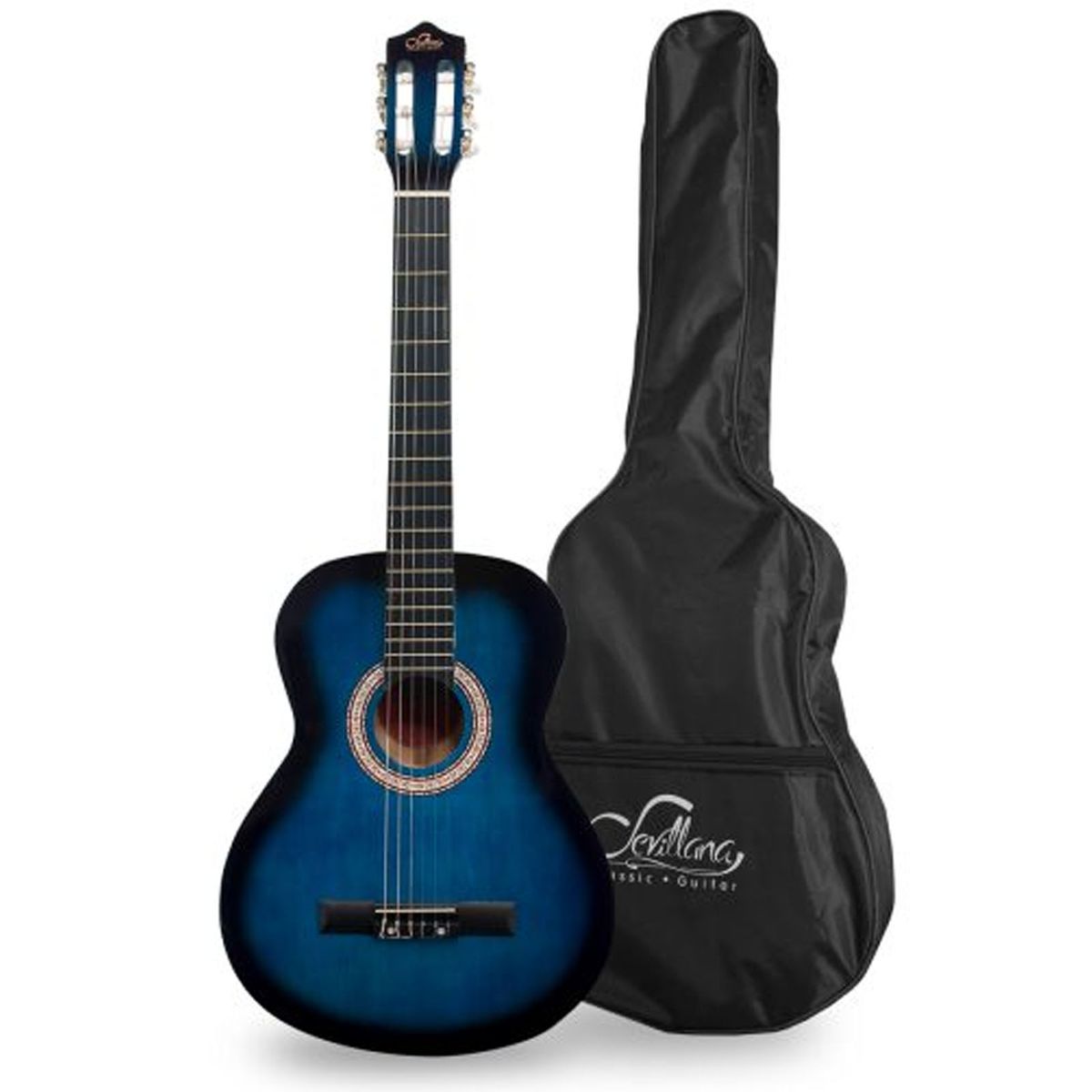 SEVILLANA - Guitarra Clasica Funda Niño 30 Pulgadas Sevillana Azul