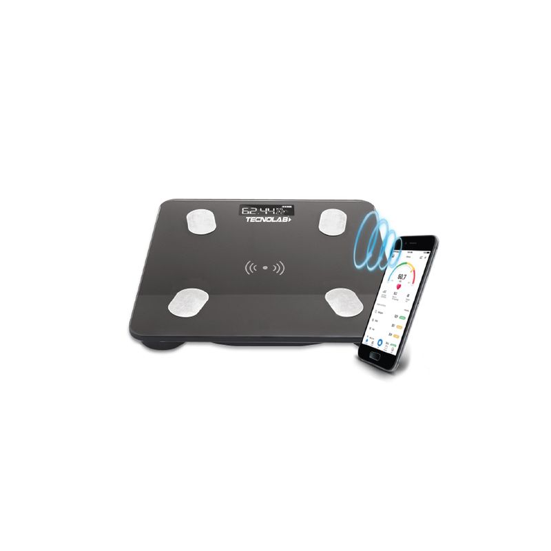 TECNOLAB - Pesa Digital Inteligente Bluetooth Smartphone 180kg - Ps