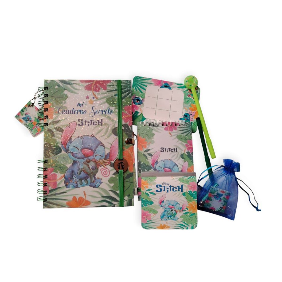 INDEPENDIENTE - Cuaderno secreto o diario de vida para niños Stitch