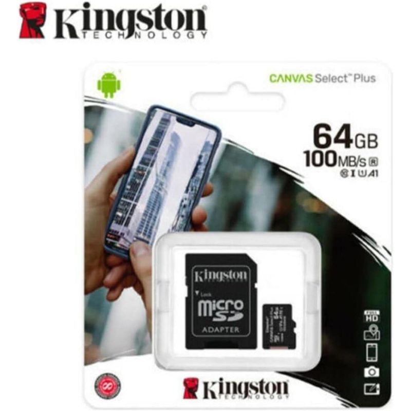KINGSTON - Kingston 64 GB microSDXC Canvas Select Plus
