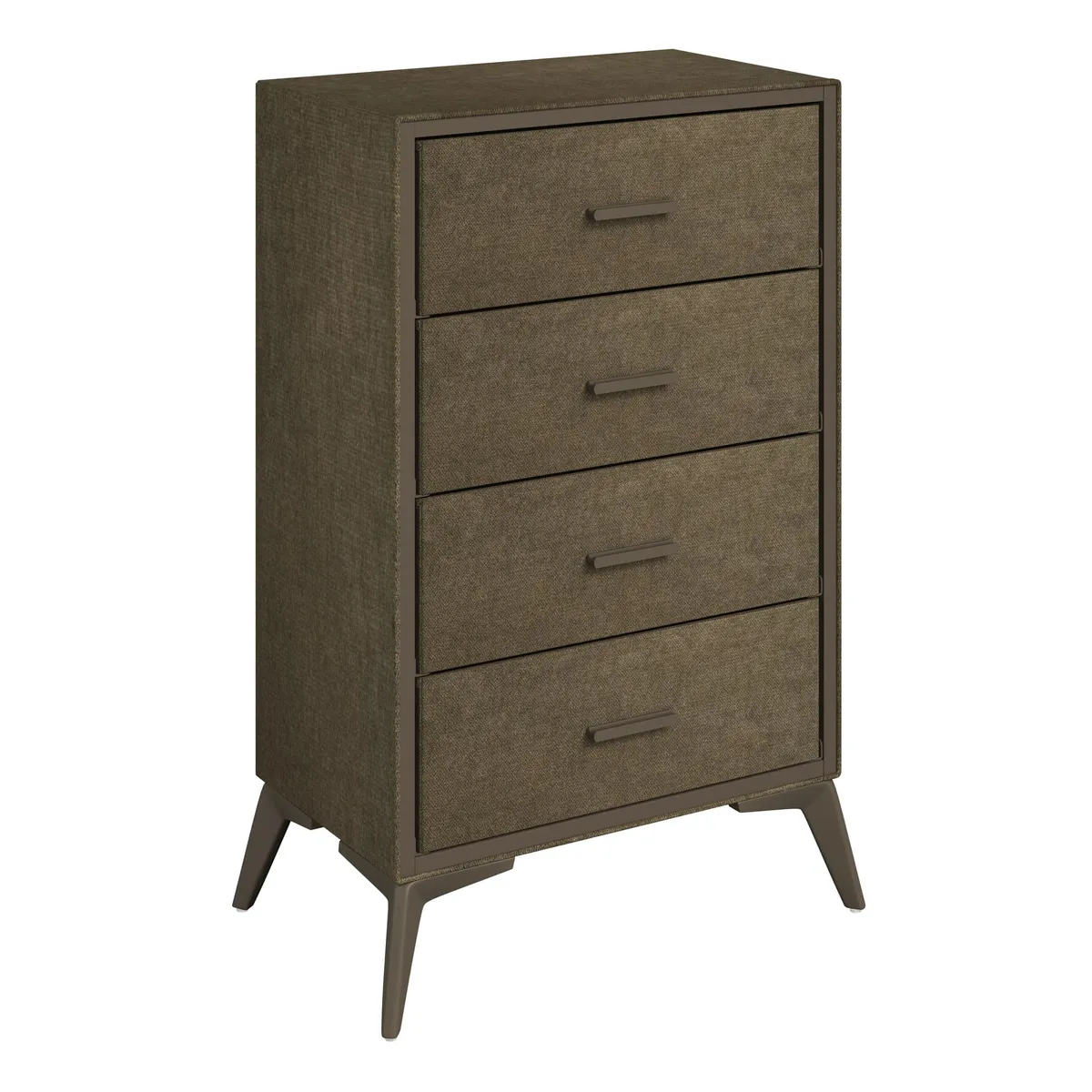 GENERICO - Cómoda Tapizada de 4 Cajones Liviana Madera MDF