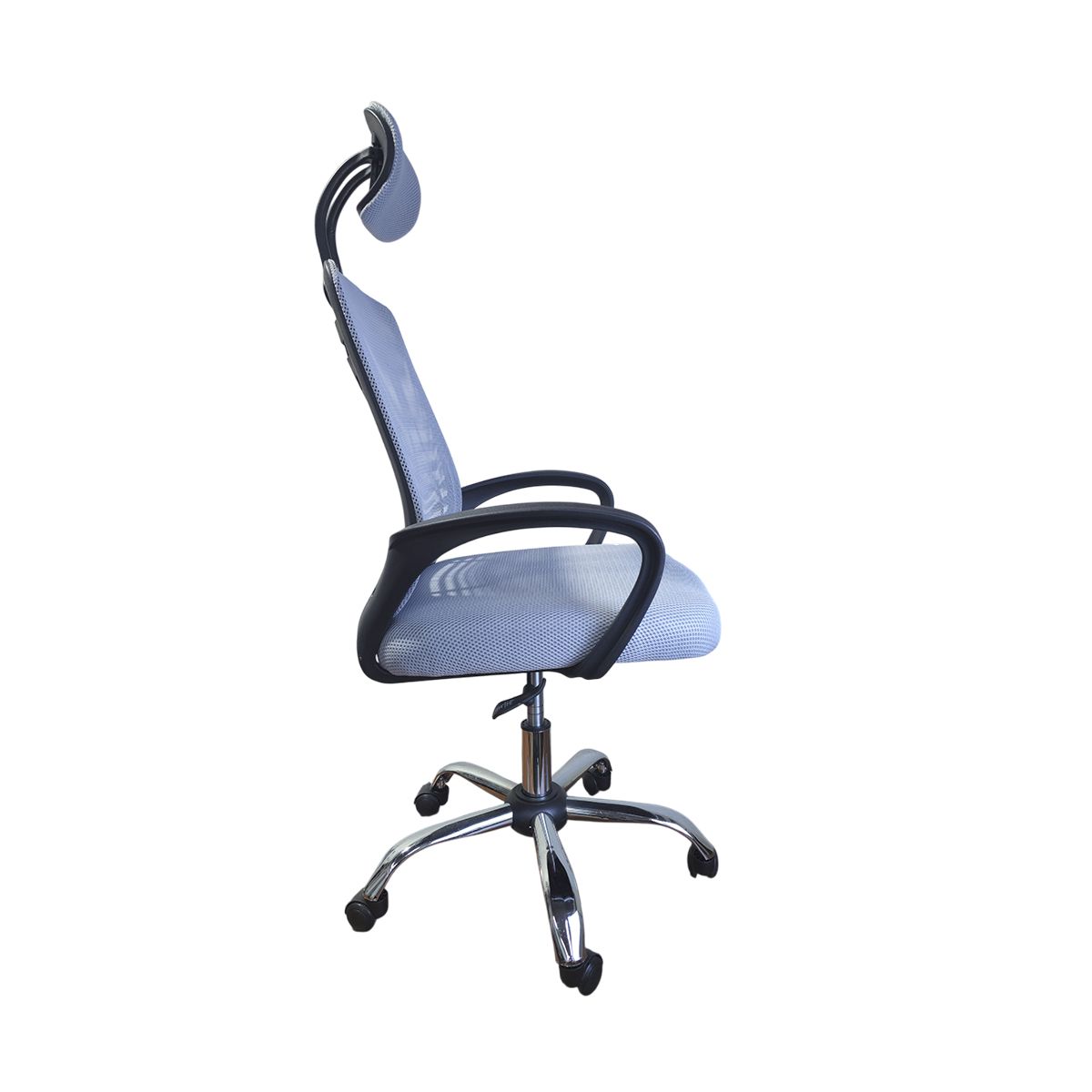 CASA BELLA - Silla Escritorio Gris Ergonomica Con Apoyacabeza