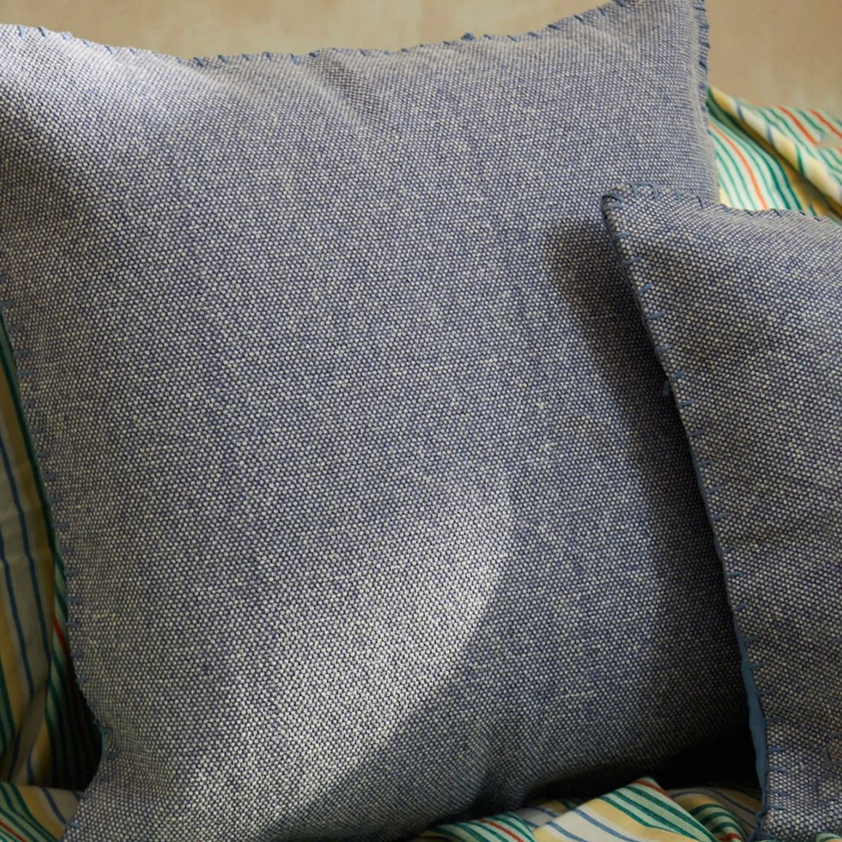 CALMA HOUSE - Funda Cojín Asana Azul 60x60 Calma House