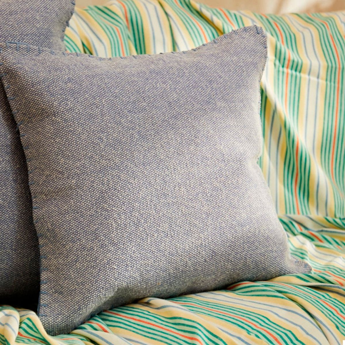 CALMA HOUSE - Funda Cojín Asana 45x45 Azul Calma House