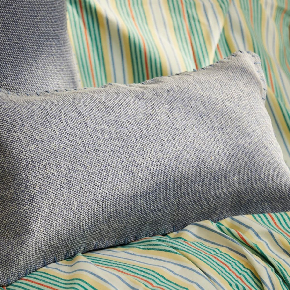 CALMA HOUSE - Funda Cojín Asana 30x60 Azul Calma House