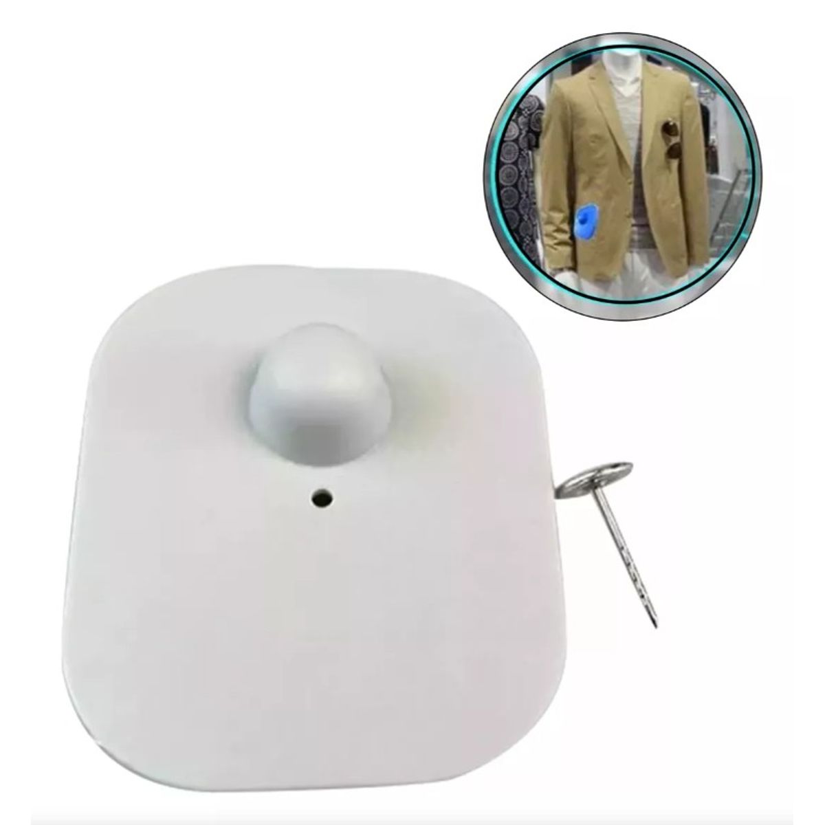 GENERICO - 200 Alarmas Sensor Con Pin Antirrobo Ropa Am 8.2mhz