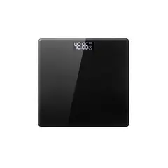 DBLUE - Pesa Digital Baño Vidrio Templado Capacidad 180kg Negro - Ps