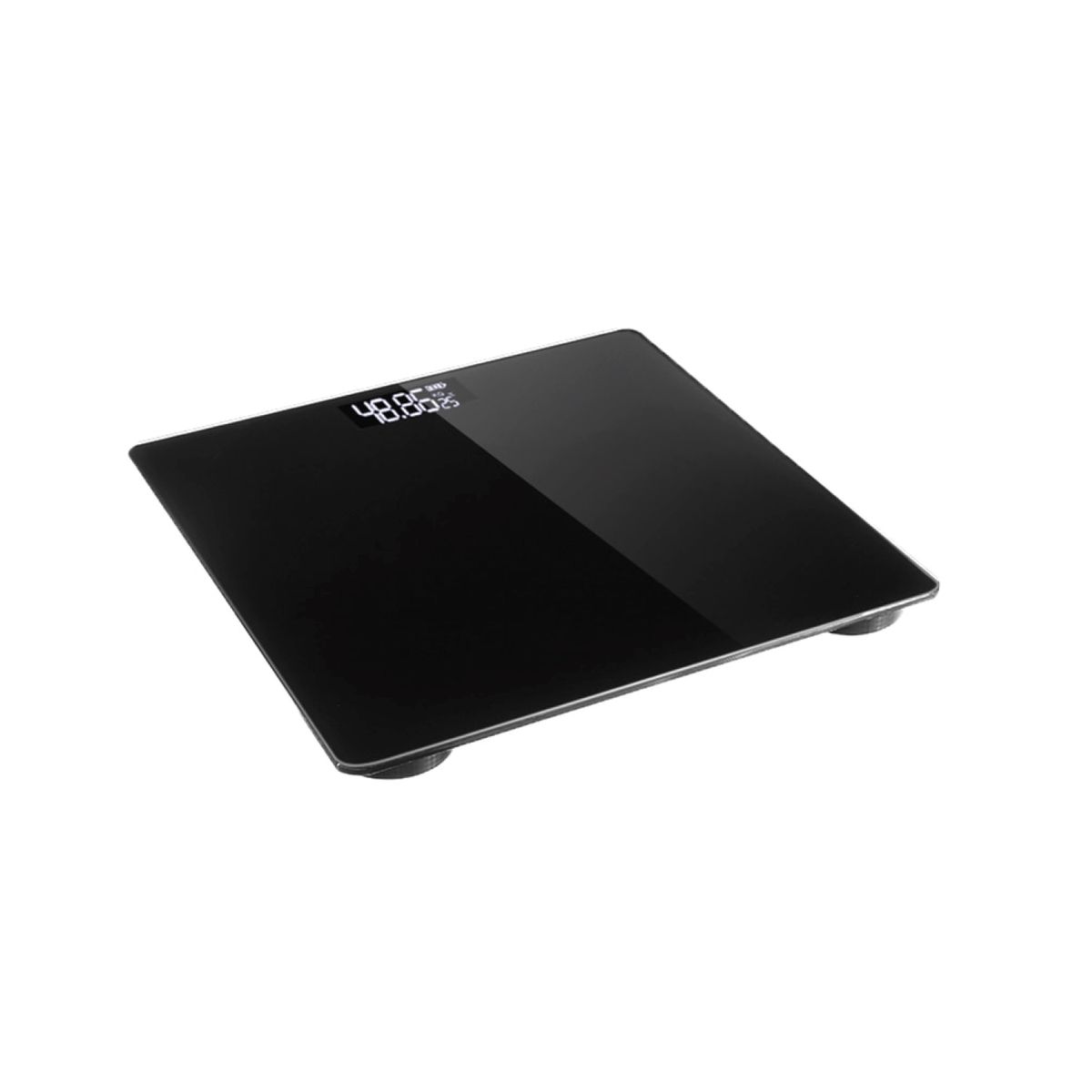 DBLUE - Pesa Digital Baño Vidrio Templado Capacidad 180kg Negro - Ps