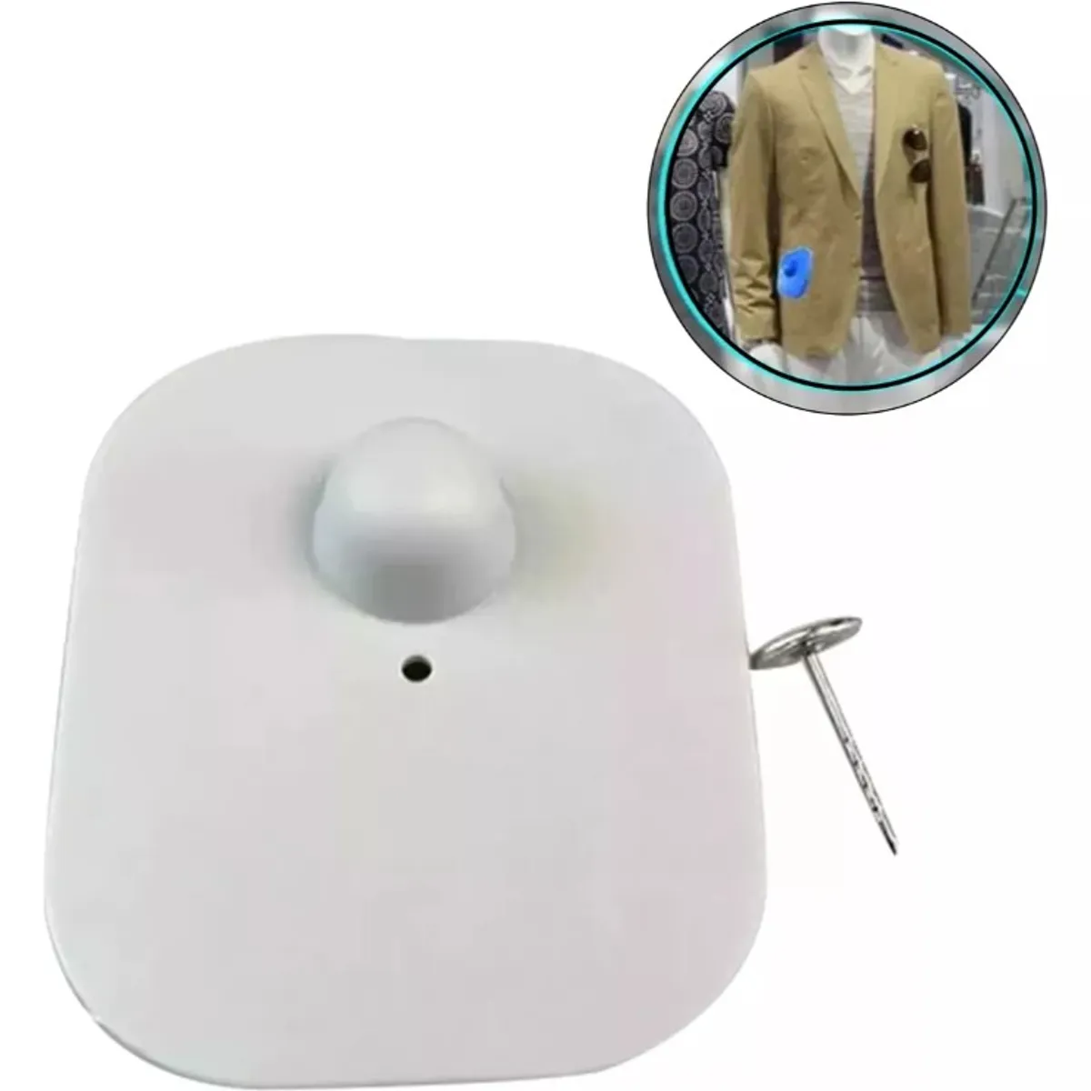 GENERICO - 100 Alarmas Sensor Con Pin Antirrobo Ropa Am 8.2mhz