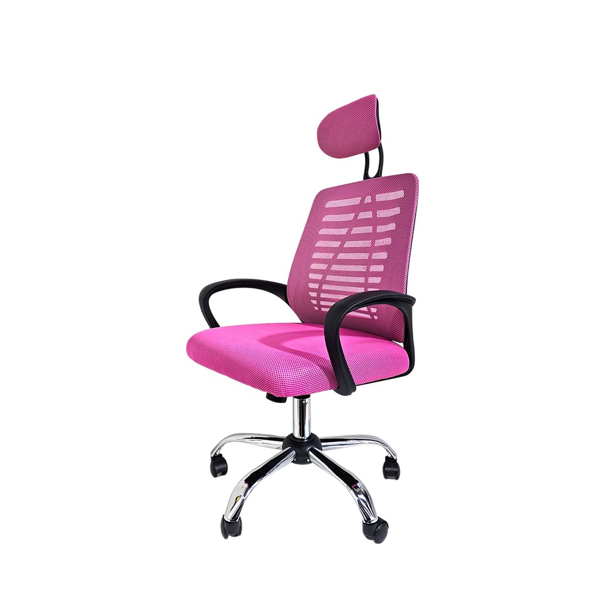CASA BELLA - Silla Ejecutiva Escritorio Ergonomic Con Apoyacabeza Basic Rosa