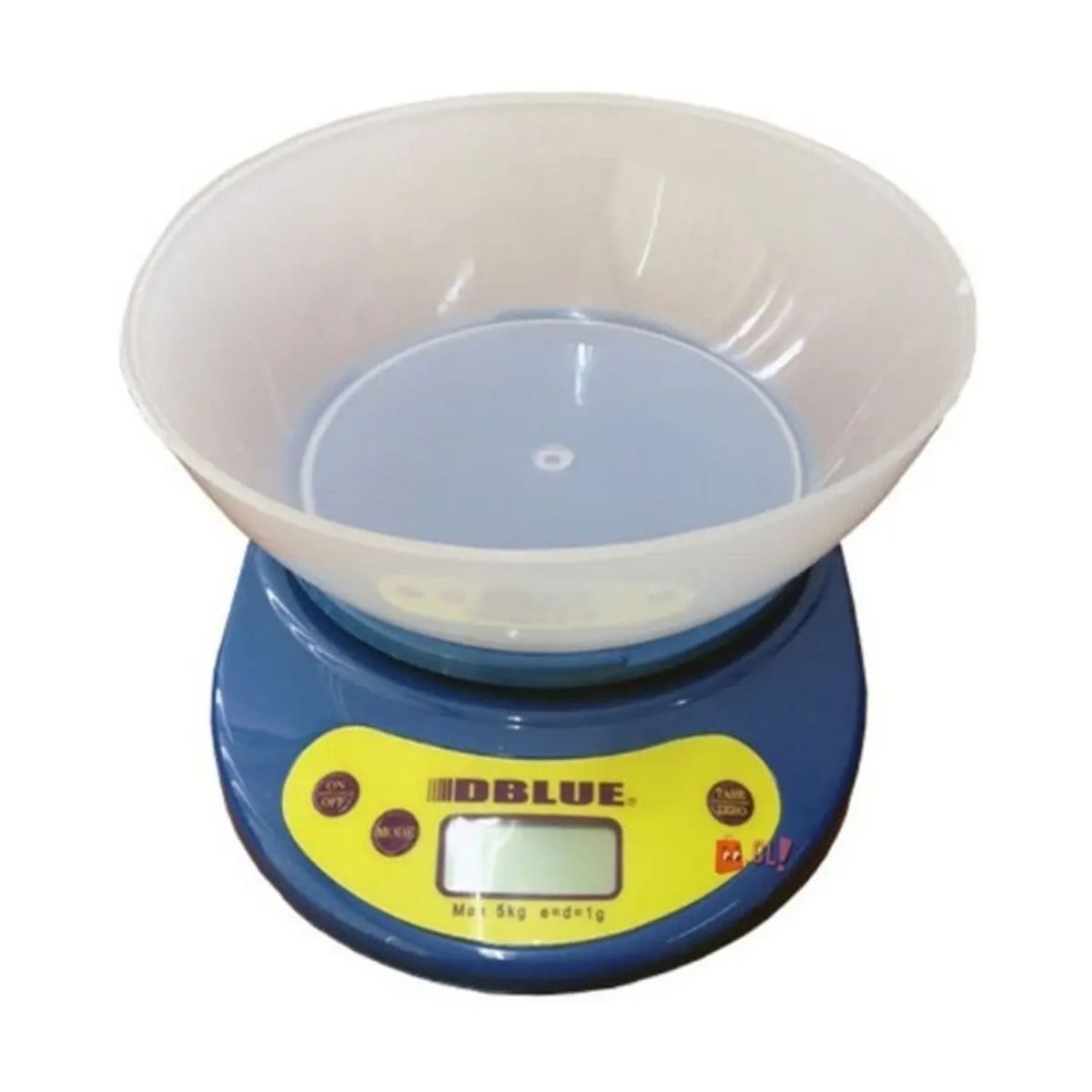 DBLUE - Pesa Digital Cocina Con Recipiente Capacidad 5kg - Ps