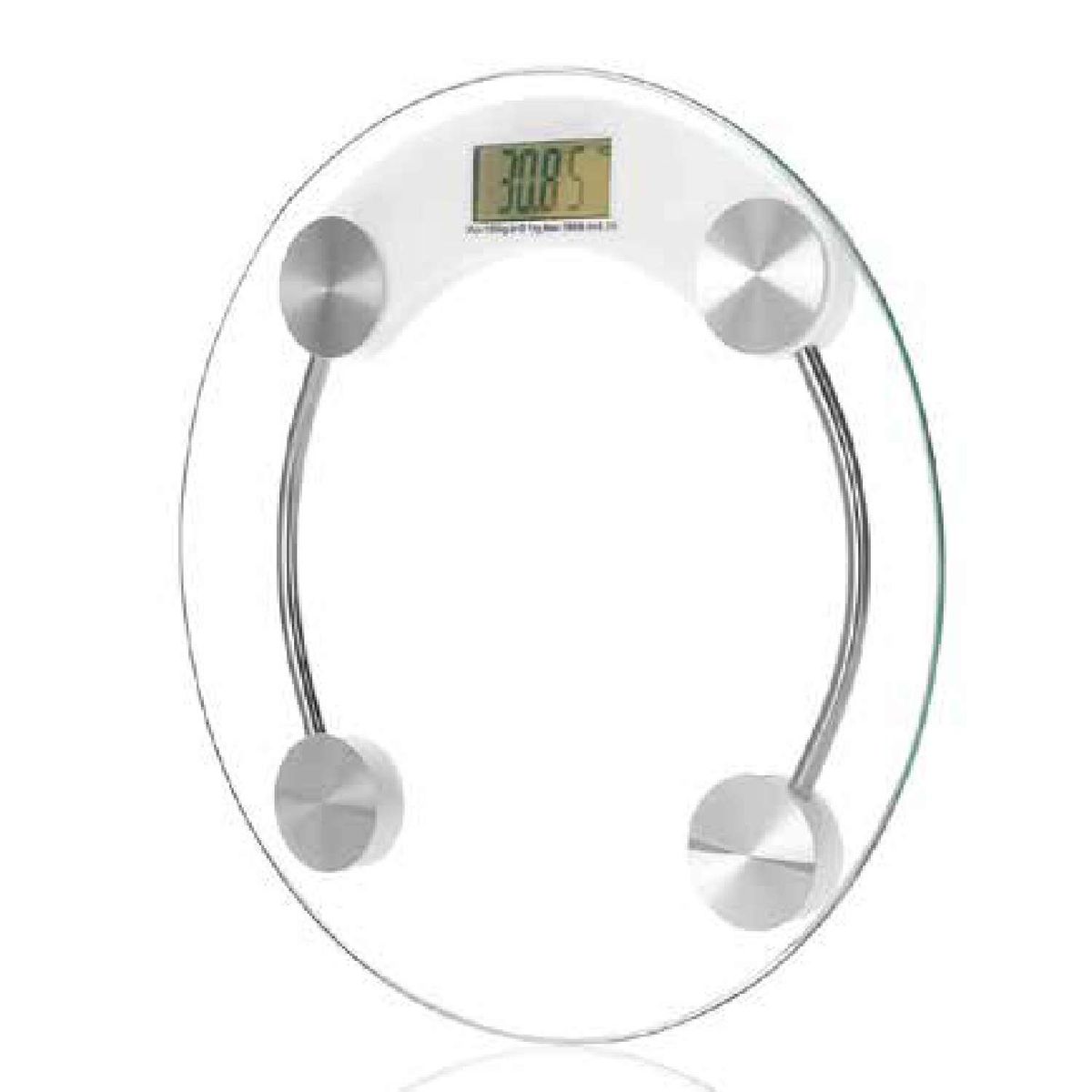 DBLUE - Pesa De Baño Material Vidrio Templado 180kg Redonda - Ps