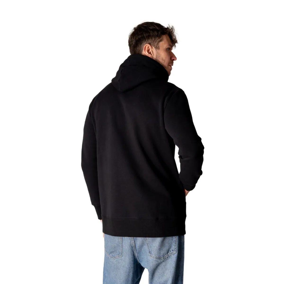 LENGA - Polerón Hombre Con Gorro Y Cierre metal Algodón Orgánico Pehoe Lenga