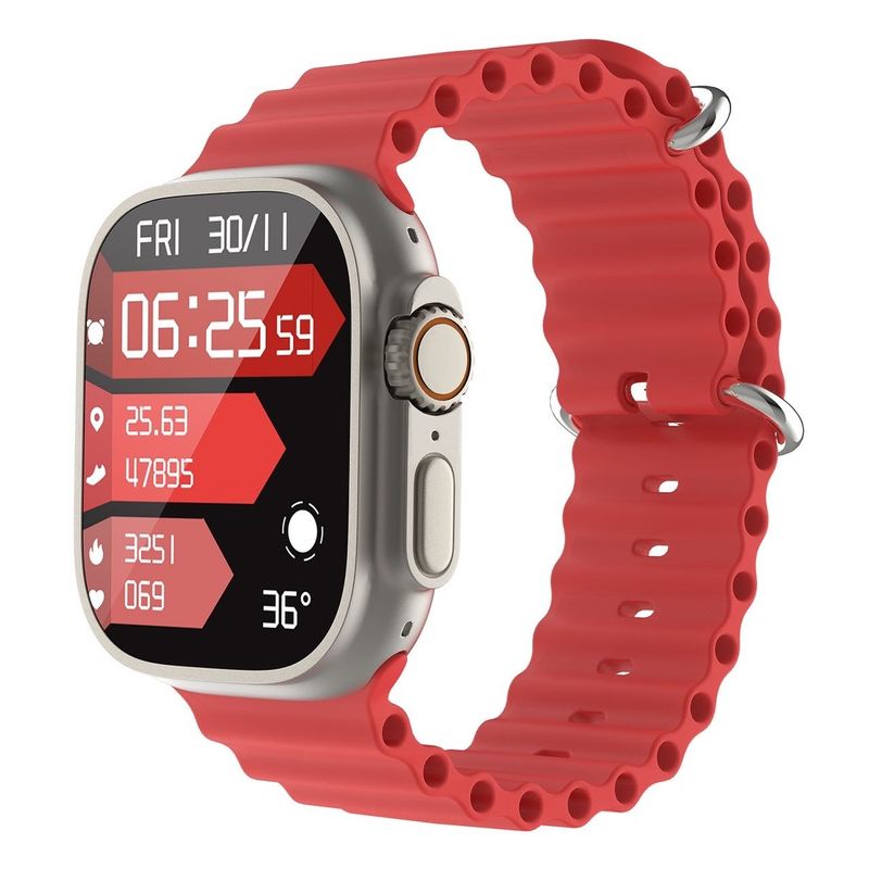 KBOD - Smart Watch Reloj Inteligente Kbod X60 Ultra Pack 5 Correas Dorado