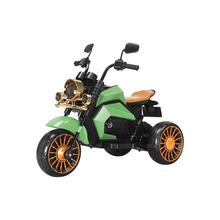 Moto con Bateria Recargable Clasica con Luces y Musica Verde
