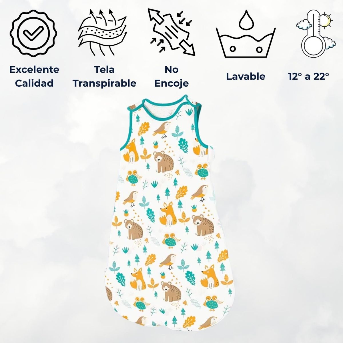 KIVARA - Saquito De Dormir Bebe Tog 1.5 Pijama Saco De Dormir