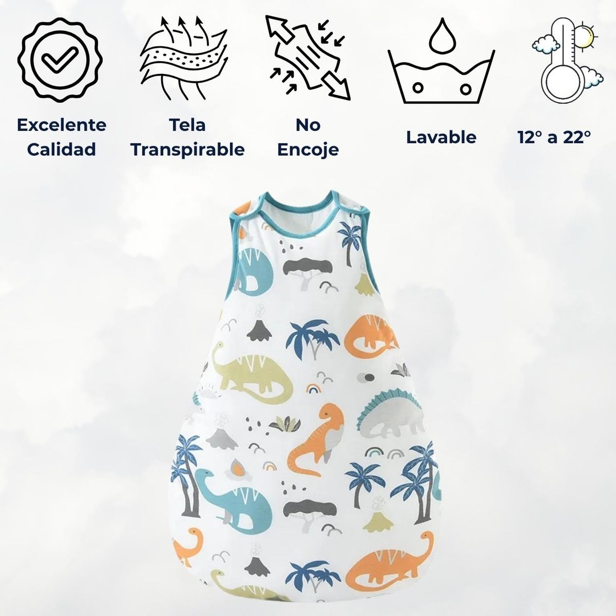 KIVARA - Saquito De Dormir Bebe Tog 1.5 Pijama Saco De Dormir