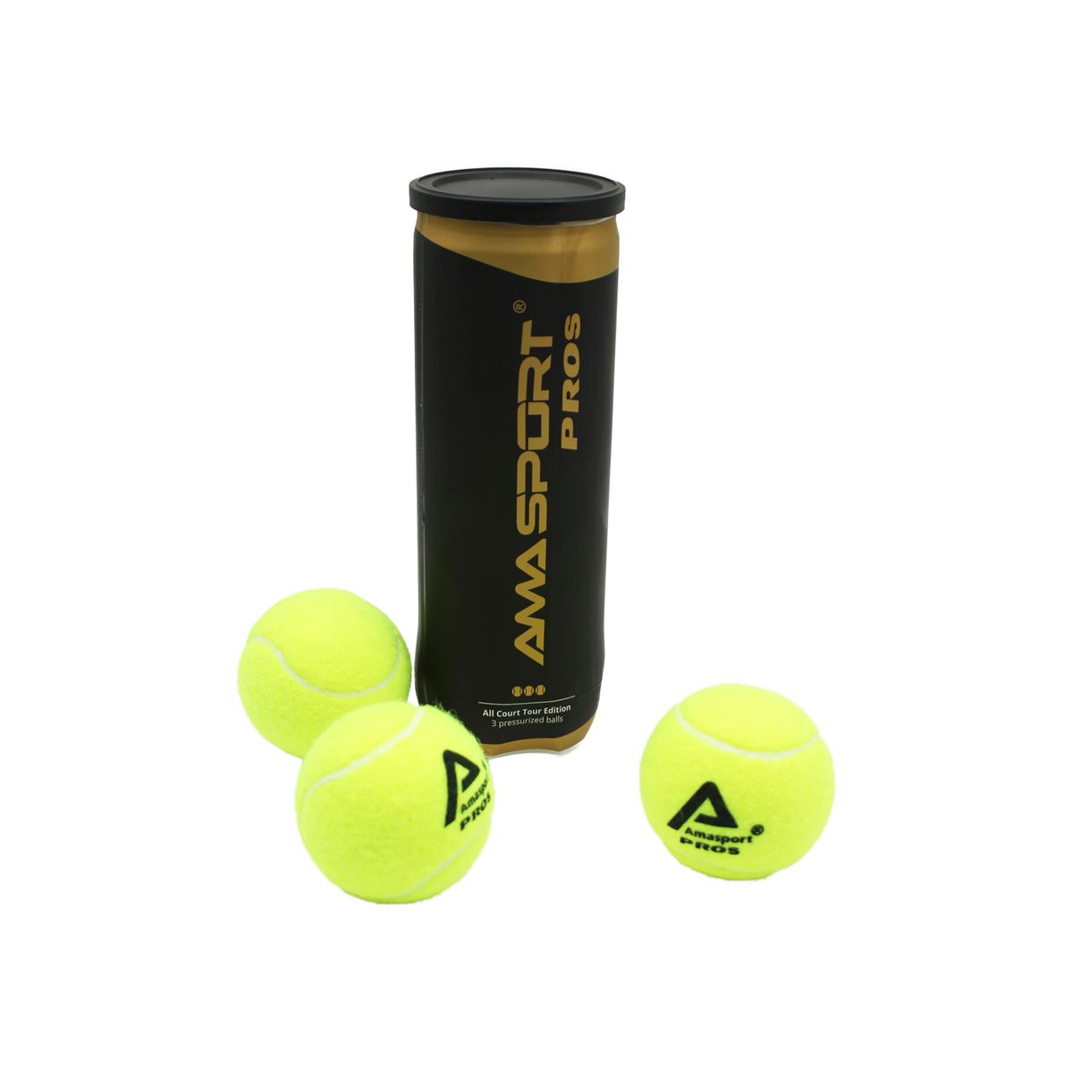 AMA SPORT - Pelotas Para Pádel 3 Unidades Ama Sport Pros - PS