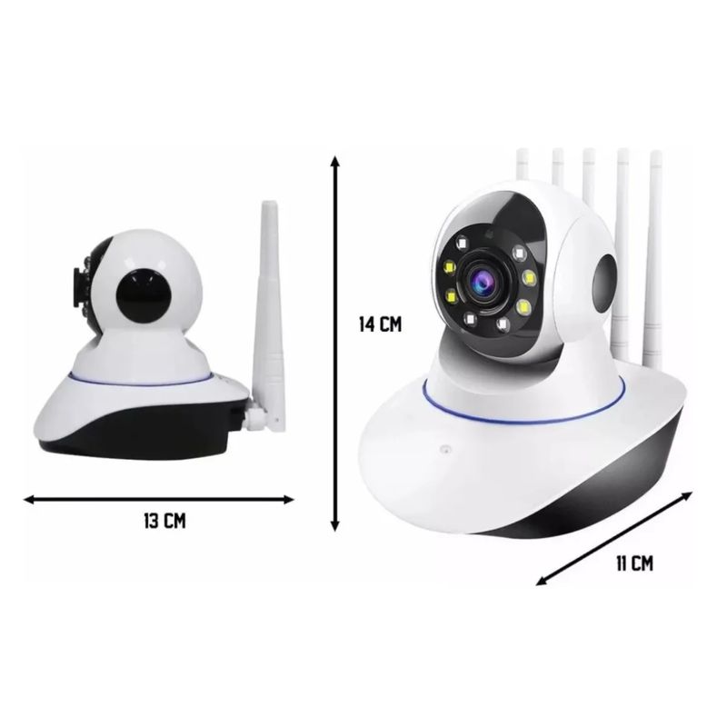 MOVI - CAMARA SEGURIDAD IP WIFI HD MOTORIZADA VISION NOCTURNA 360º 5 antenas