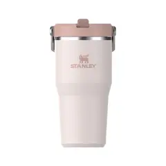 STANLEY - Botella Térmica Flip Straw 20 Rose Quartz - 591 ml - Rosa