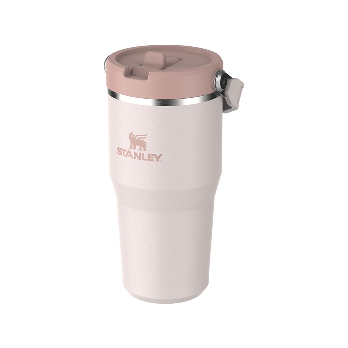 STANLEY - Botella Térmica Stanley Flip Straw 20 Rose Quartz - 591 ml - Rosa