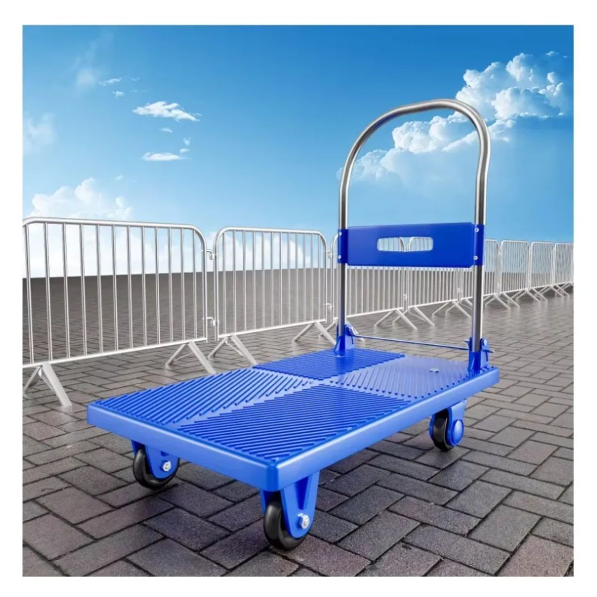 GENERICO - Carro De Carga Plegable De Plástico 150kg 70x45cms