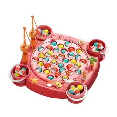 BABYLUNA - Juguete Didáctico Pesca Milagrosa Magnética Rosa