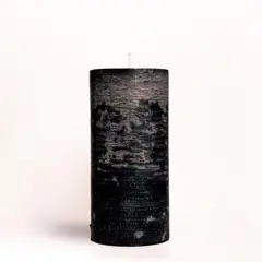 GENERICO - Velas Negras Artesanales - Hechas a Mano 10x15cm