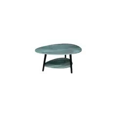 MDF - Mesa de centro ovalada gris