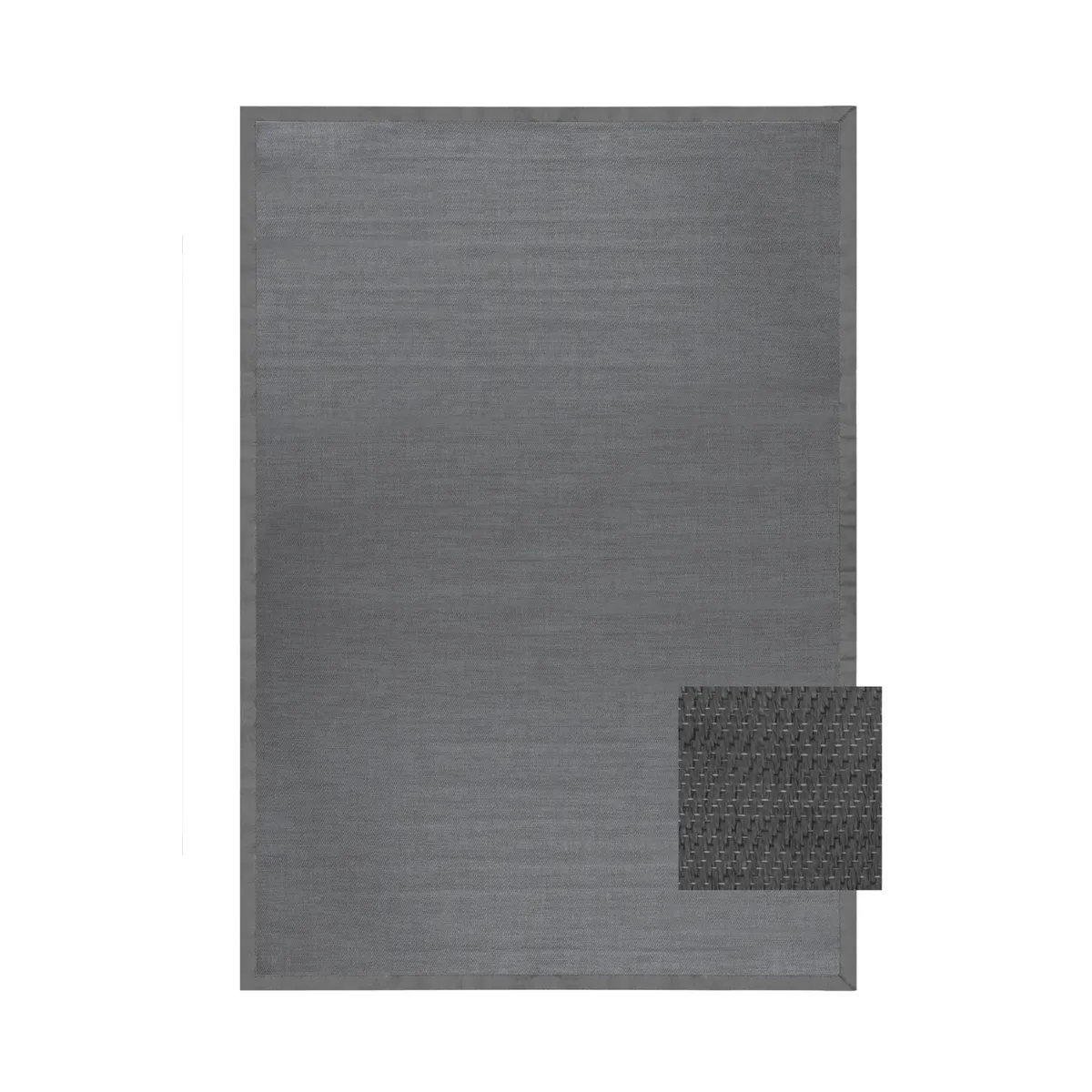 VADELL - Alfombra Zaire 2,5 x 3,5 mts borde gris