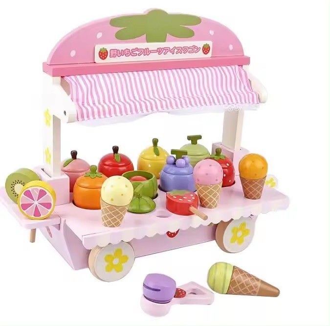 Juego Madera Carrito Helados