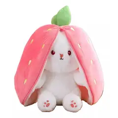 GENERICO - Peluche Conejo 25 cm - Rosa Frutilla