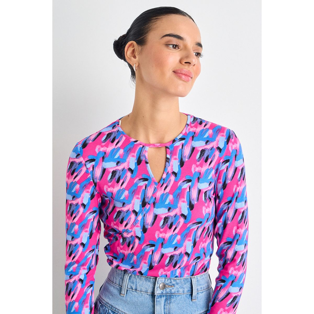 IO - Polera Manga Larga Mujer Rosada Io