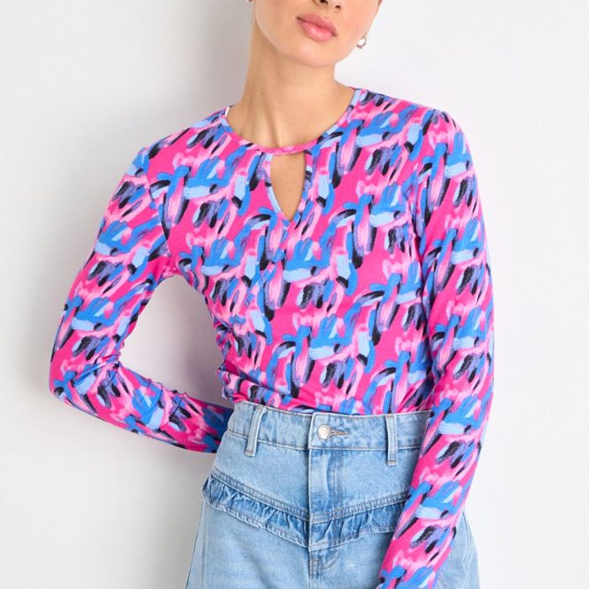 IO - Polera Manga Larga Mujer Rosada Io