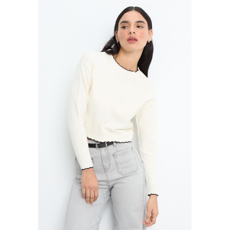 IO - Sweater Mujer Crudo Io