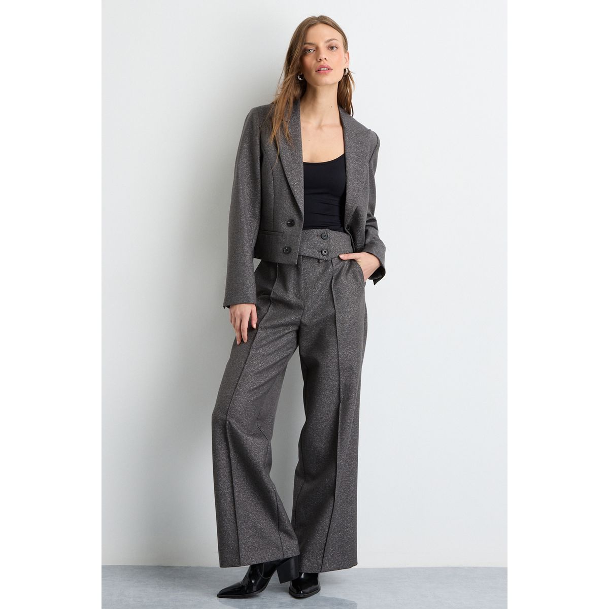 IO - Pantalon Mujer Gris Io