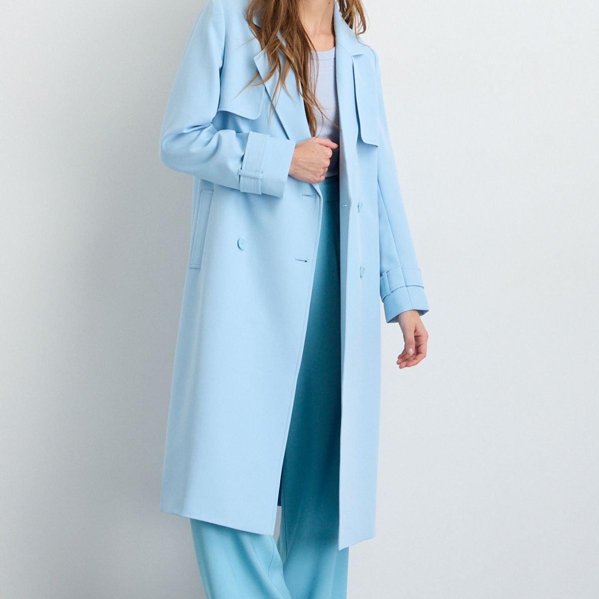 IO - Trench Mujer Celeste Io