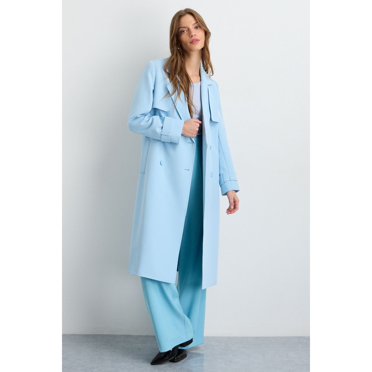 IO - Trench Mujer Celeste Io