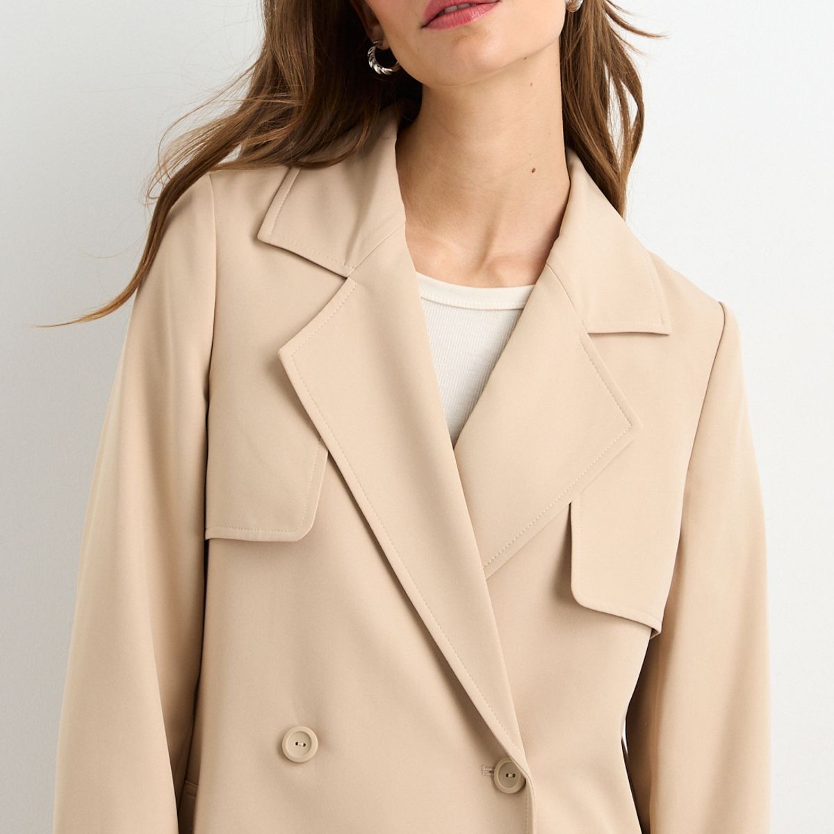 IO - Trench Mujer Beige Io