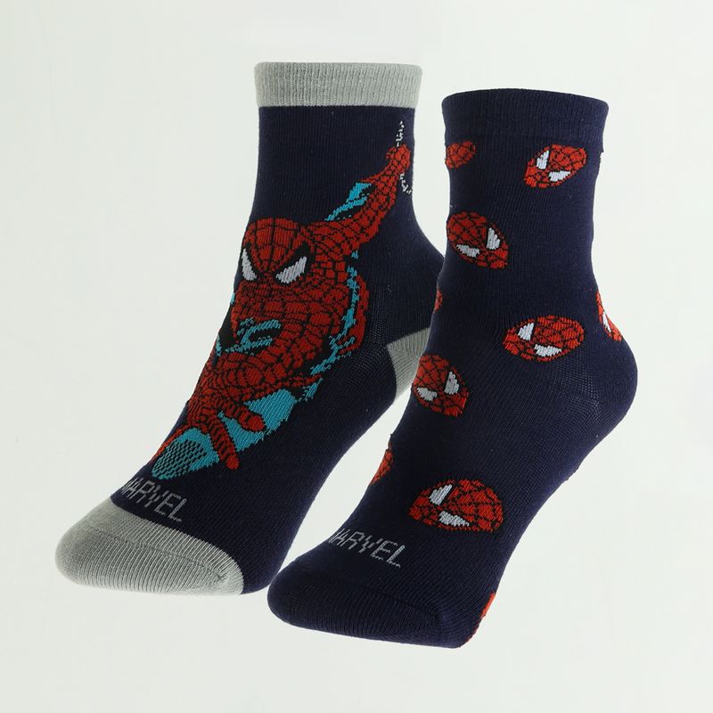 MARVEL - Pack Calcetines Niño Spiderman Heads Azul Marvel