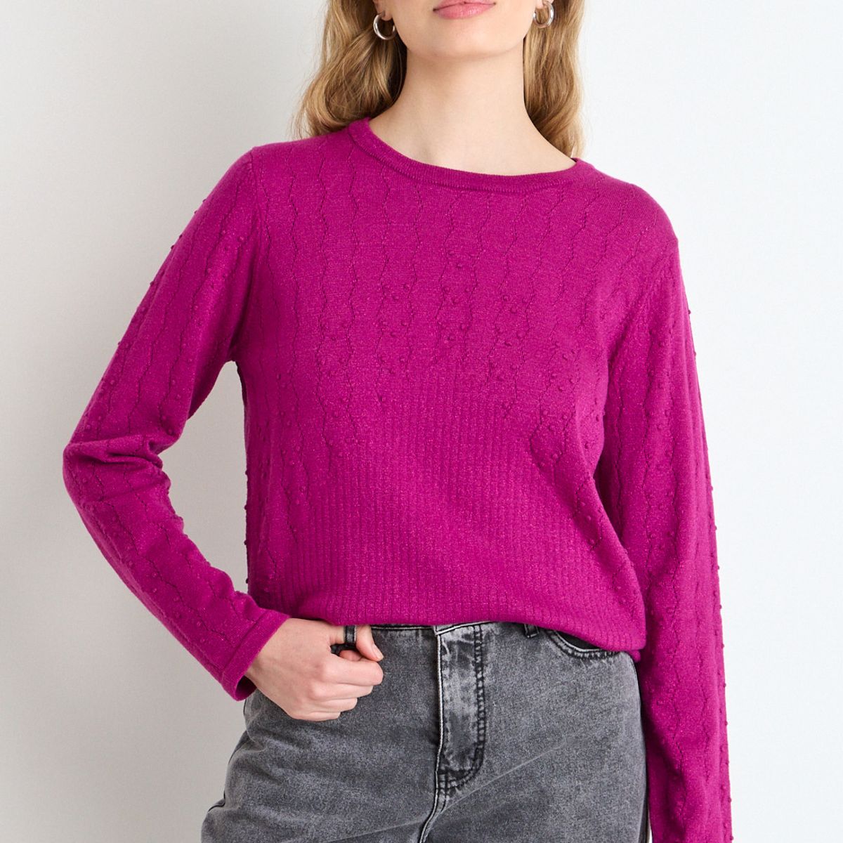 IO - Sweater Mujer Fucsia Io
