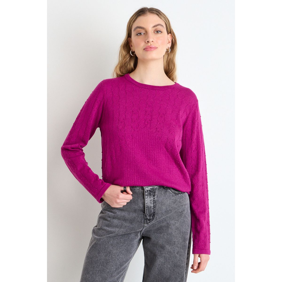 IO - Sweater Mujer Fucsia Io