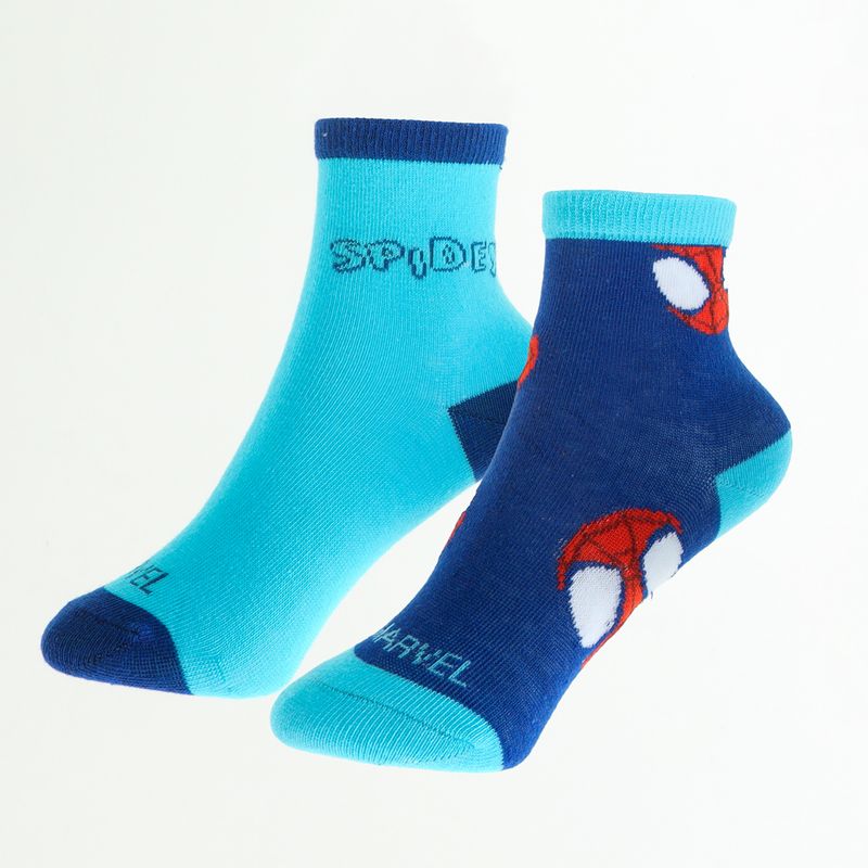 MARVEL - Pack Calcetines Niño Spidey Caritas Celeste Marvel