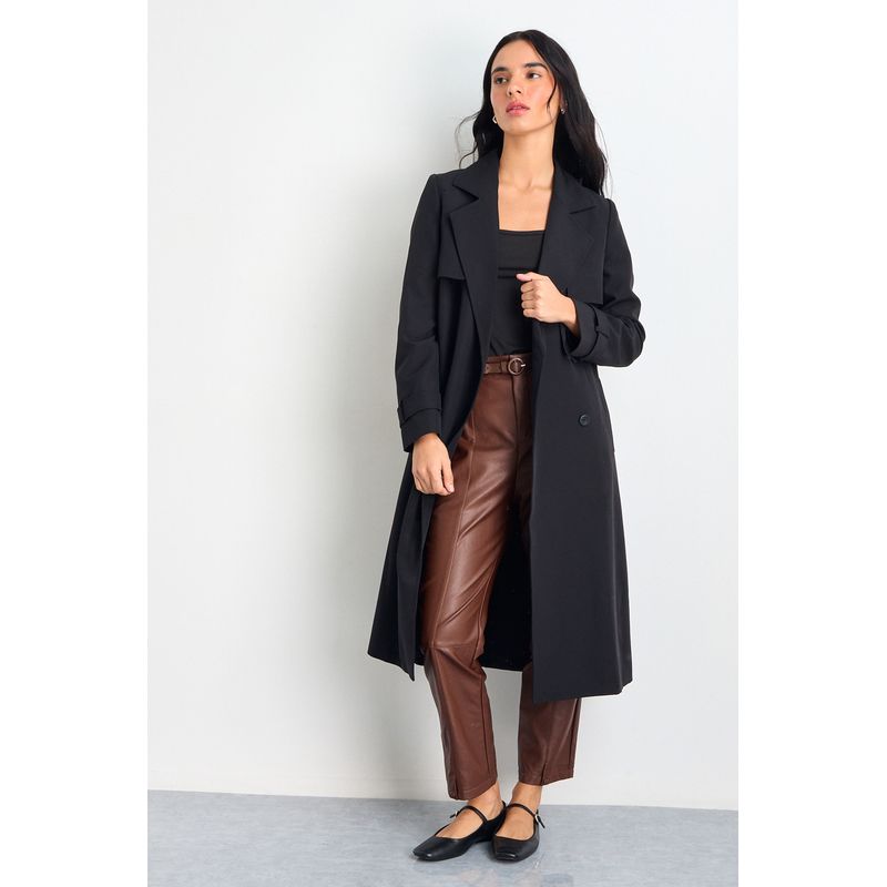IO - Trench Mujer Negro Io