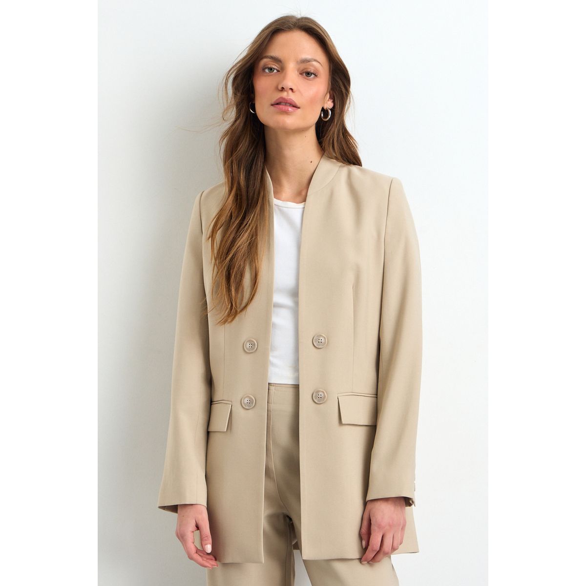 IO - Blazer Mujer Beige Io