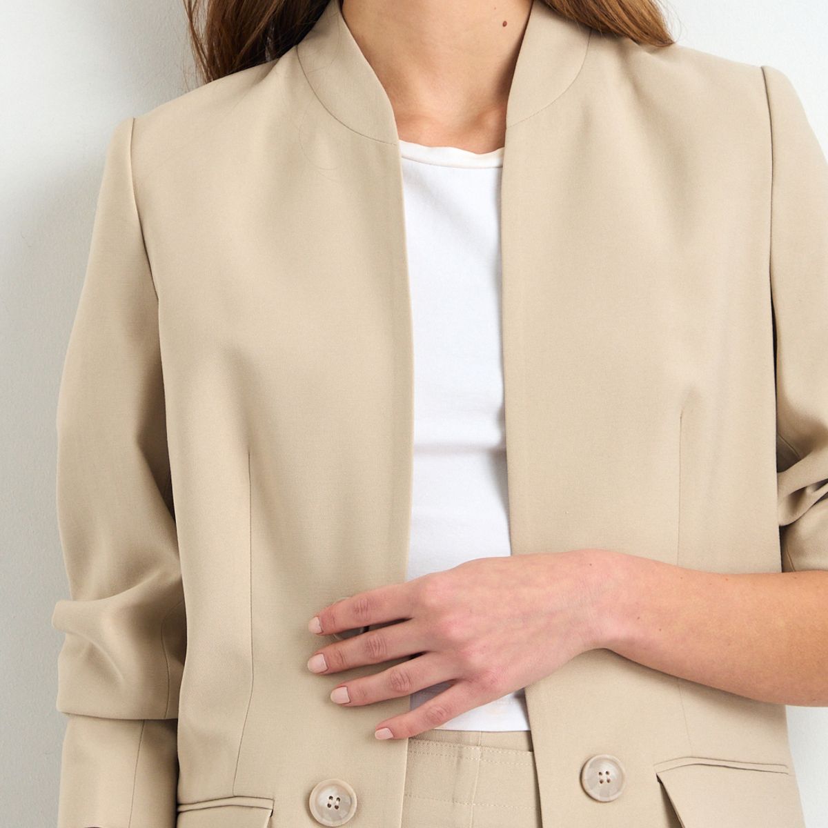 IO - Blazer Mujer Beige Io
